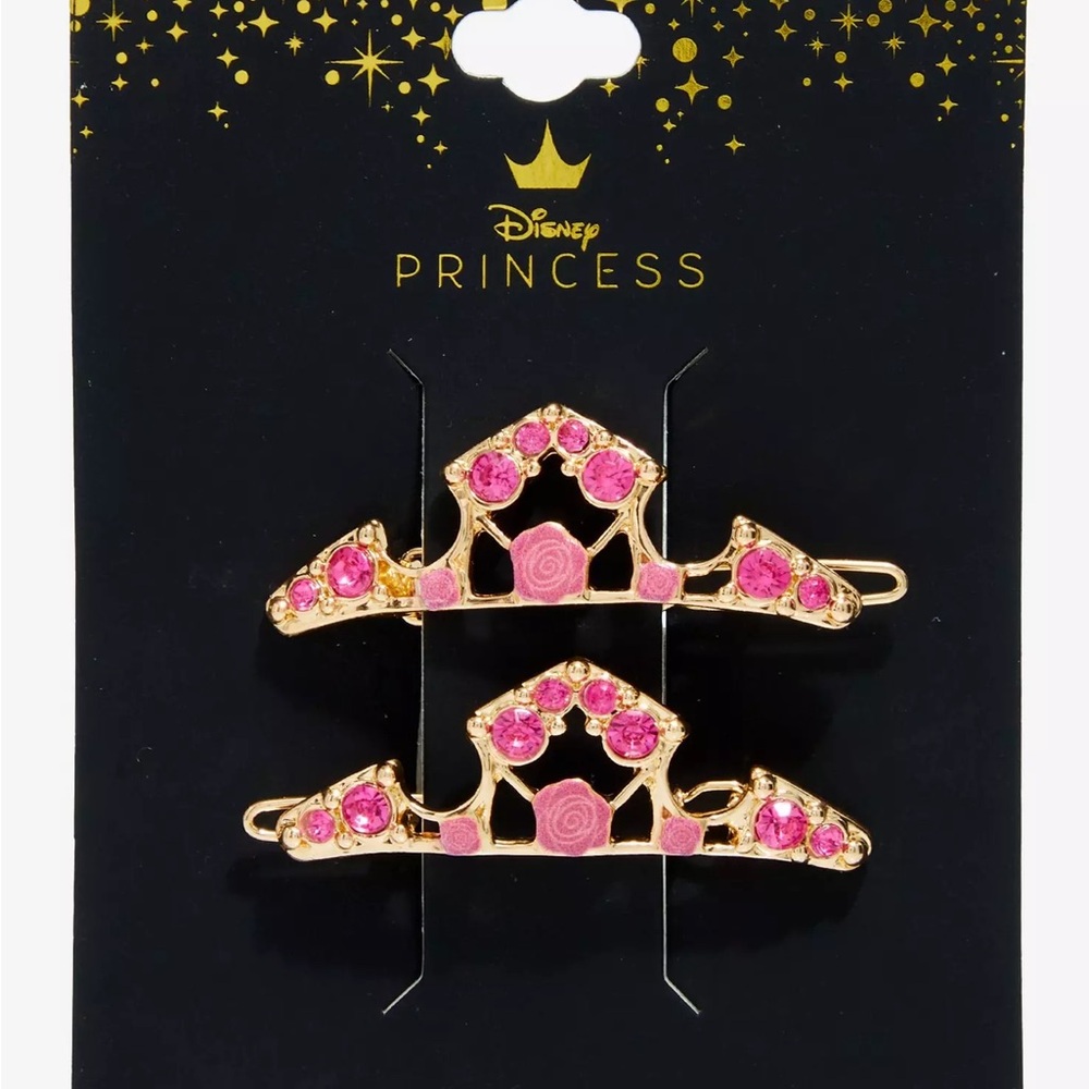 Disney Sleeping Beauty Aurora Crown Barrette Set Boxlunch Costume Cosplay